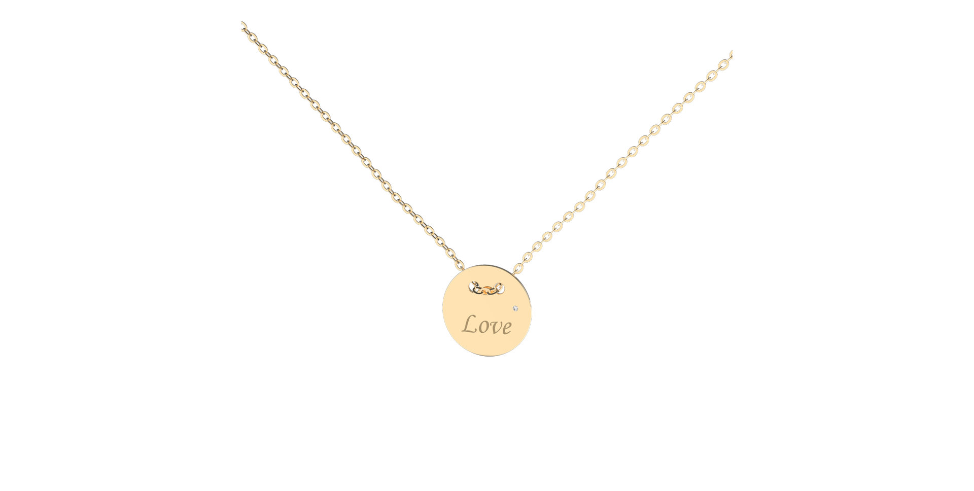 Náhrdelník s diamantom Love Splendor