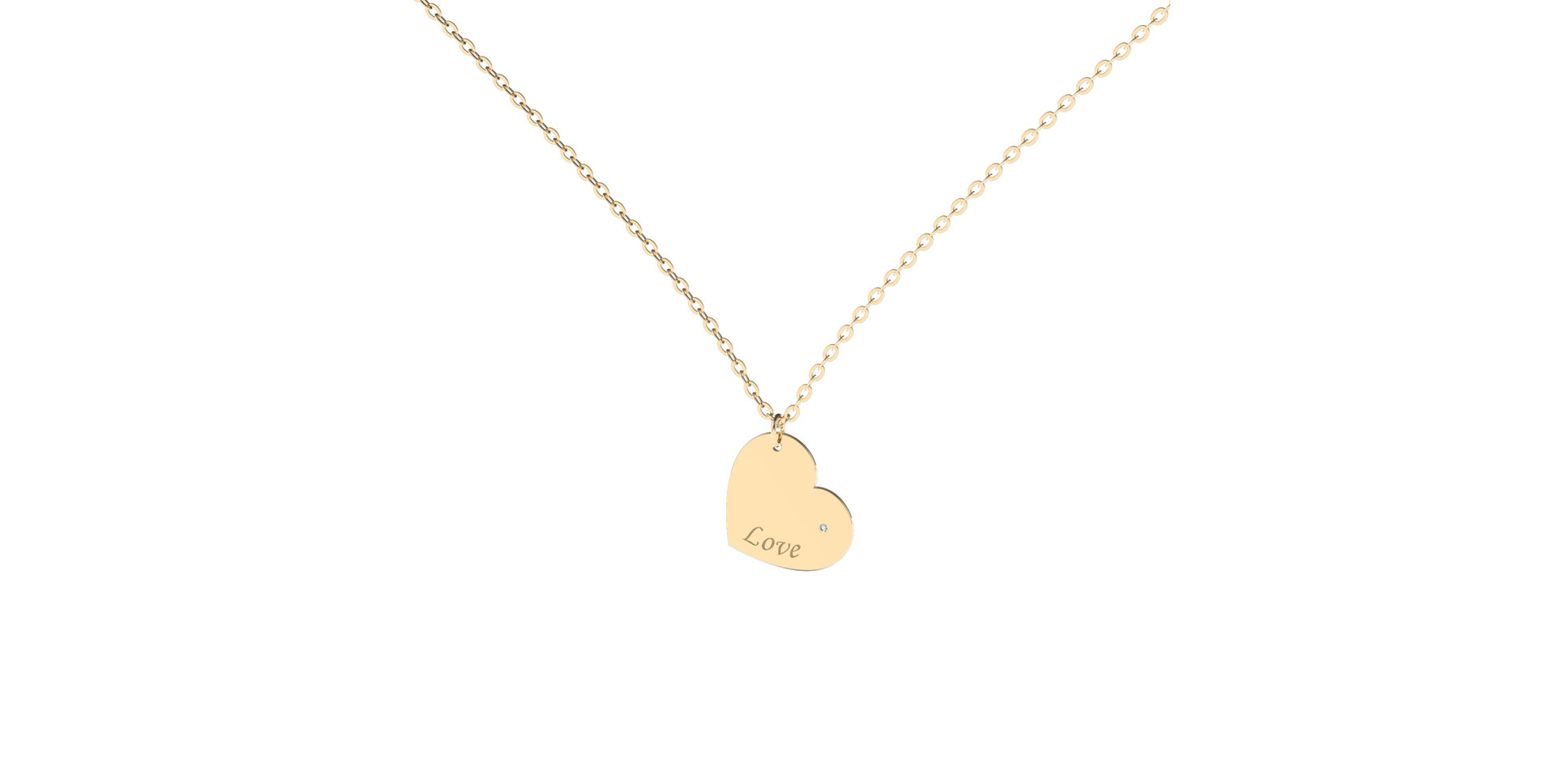 Náhrdelník s diamantom Envoy Love