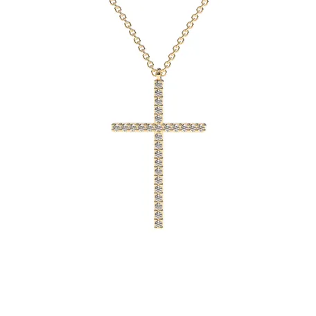 Náhrdelník s diamantmi Cross