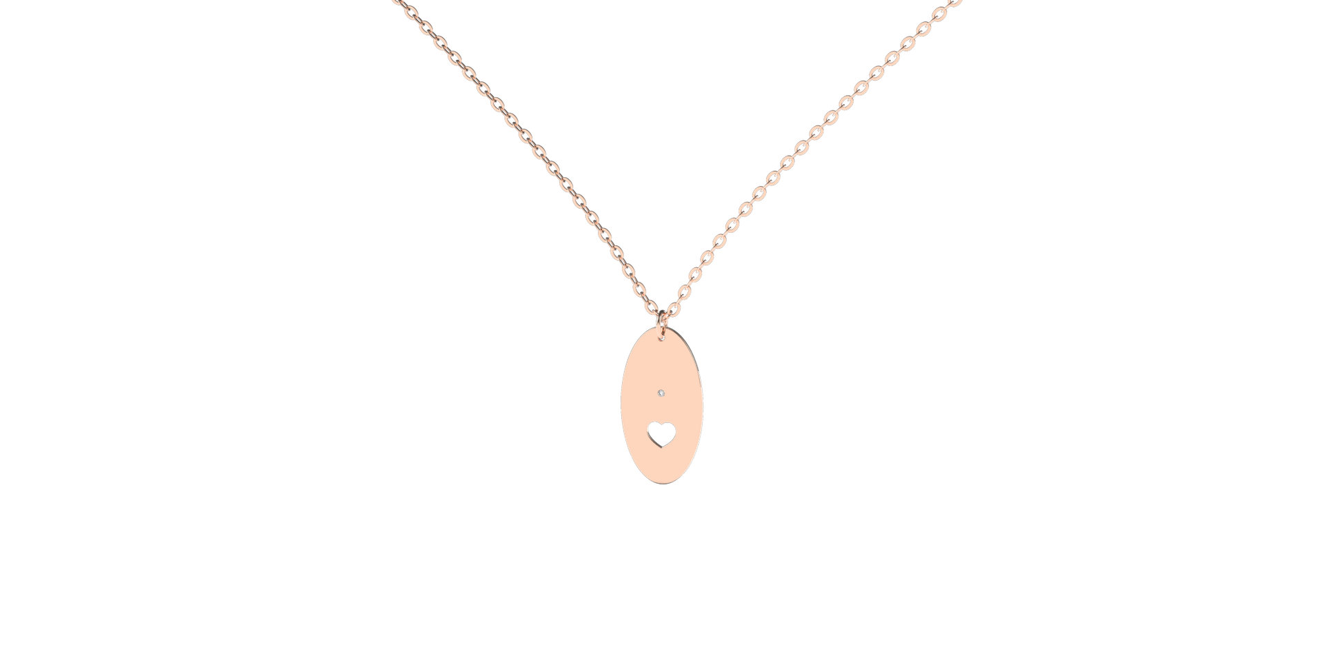 Náhrdelník s diamantom Divine Darling