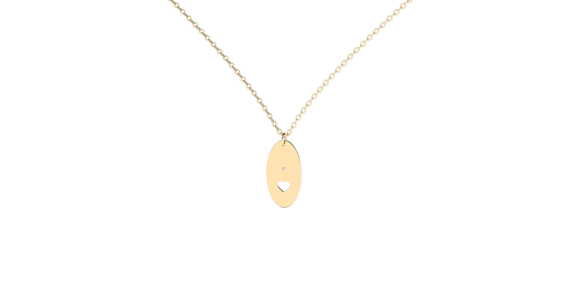 Náhrdelník s diamantom Divine Darling