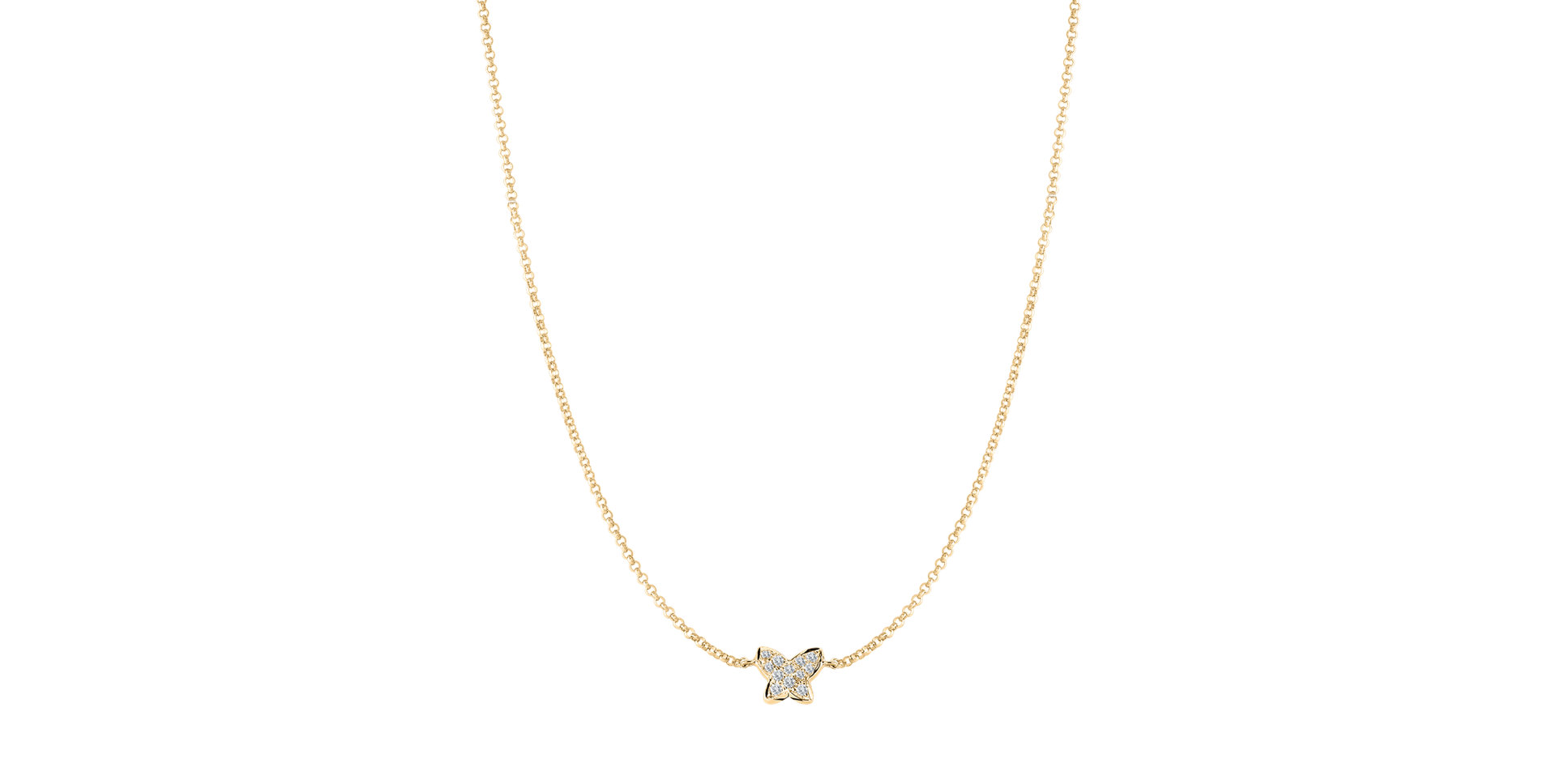 Náhrdelník s diamantmi Magic Butterfly