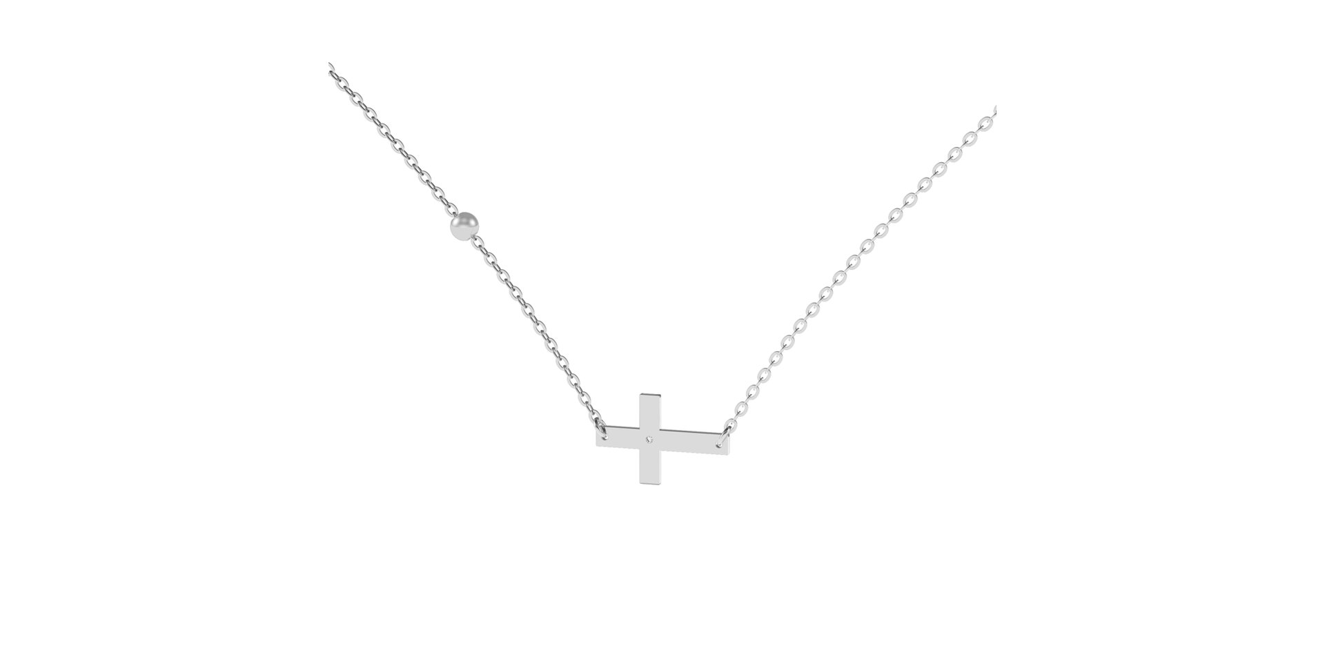 Náhrdelník s diamantom Faith Diamond