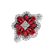 Prsteň s diamantmi a rubínmi Ruby Blossom2