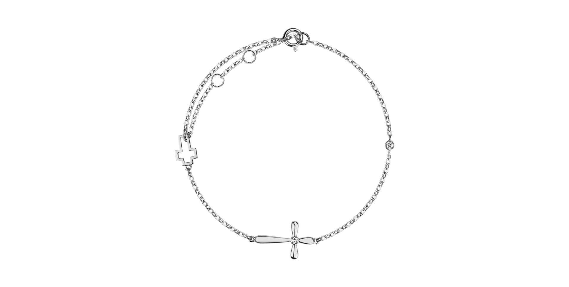 Náramok s diamantmi Aurora Cross