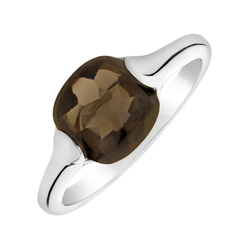 Prsteň so smoky quartzom Bonbon