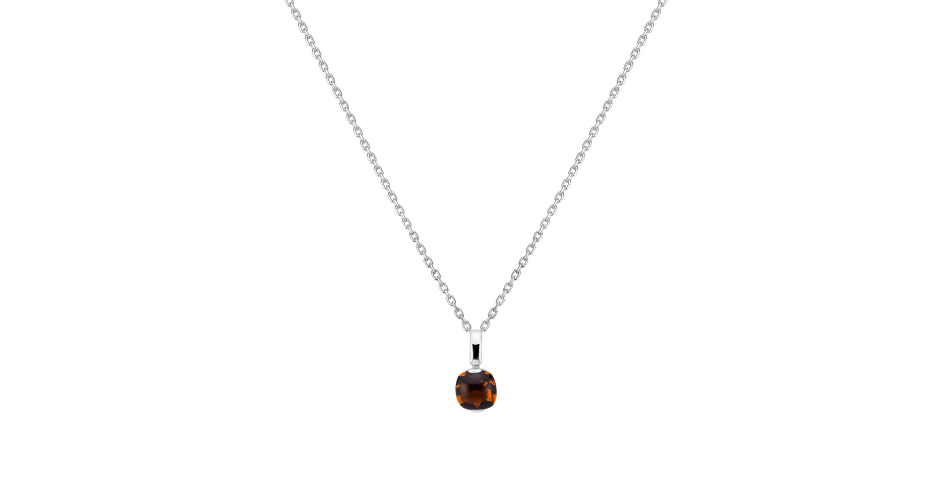 Prívesok s cognac quartzom Bonbon