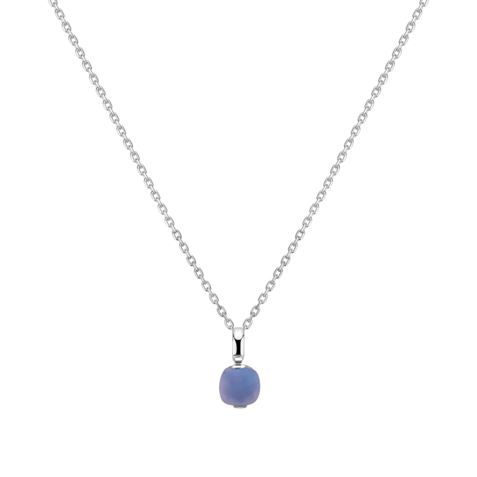 Prívesok s chalcedónom blue Bonbon