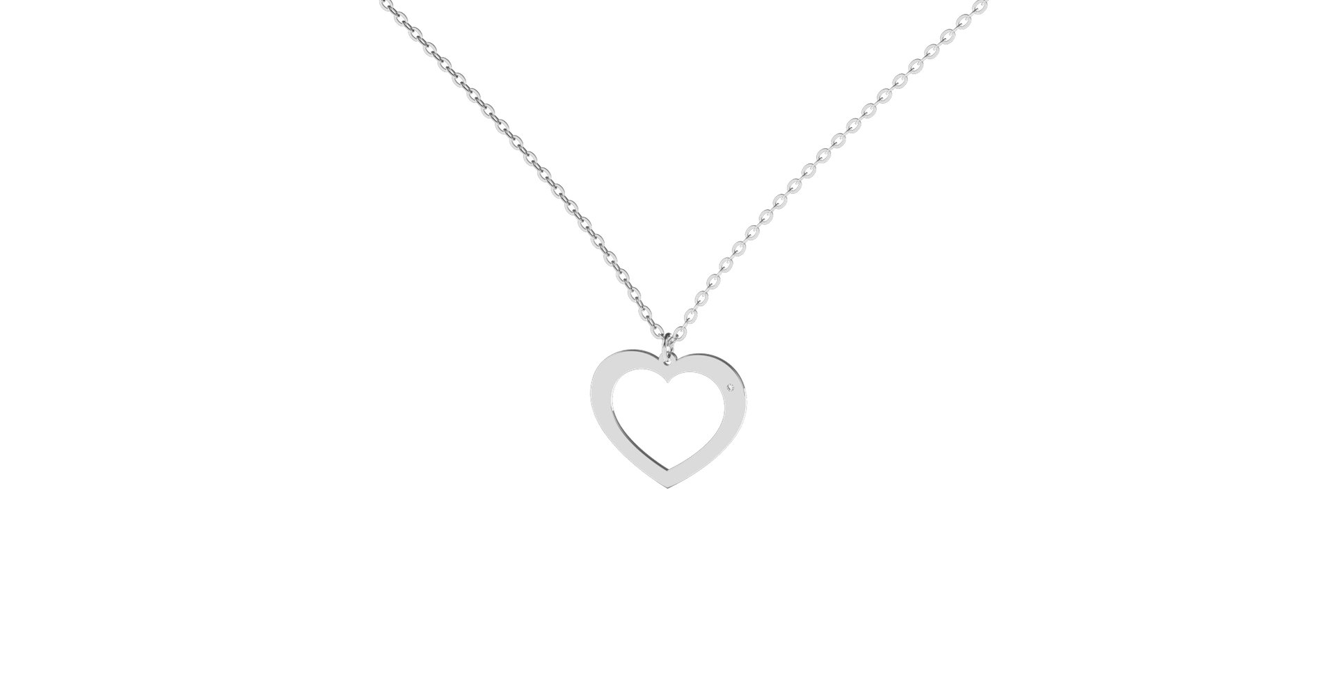 Náhrdelník s diamantom One Heart