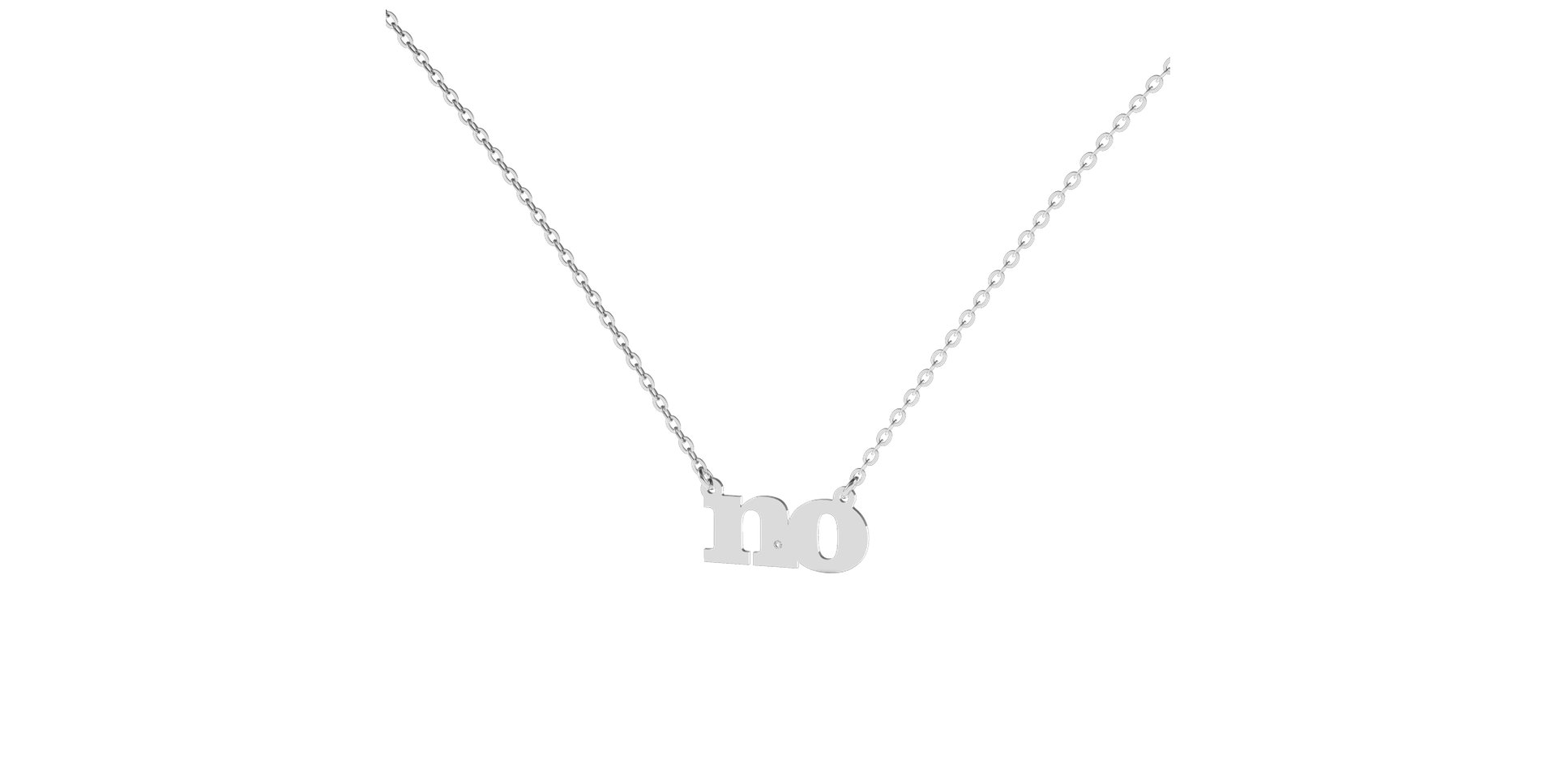 Náhrdelník s diamantom NO