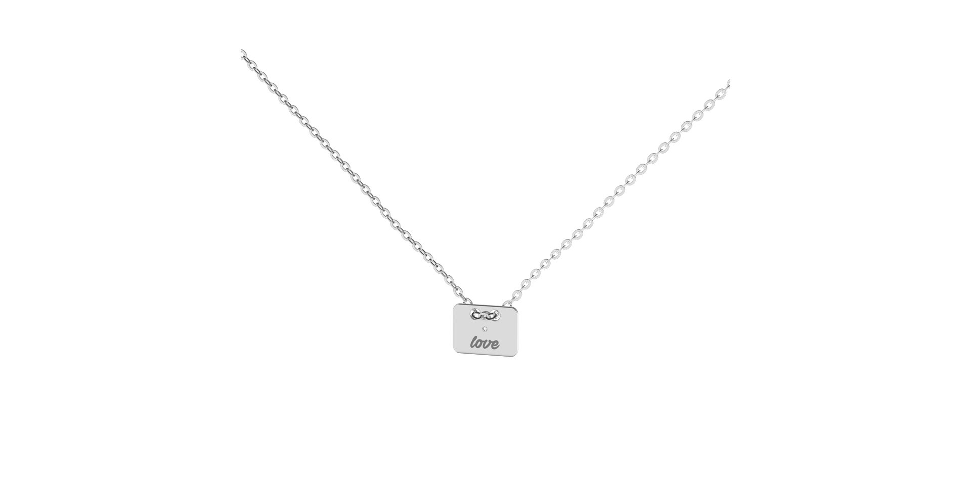 Náhrdelník s diamantom Military Amour