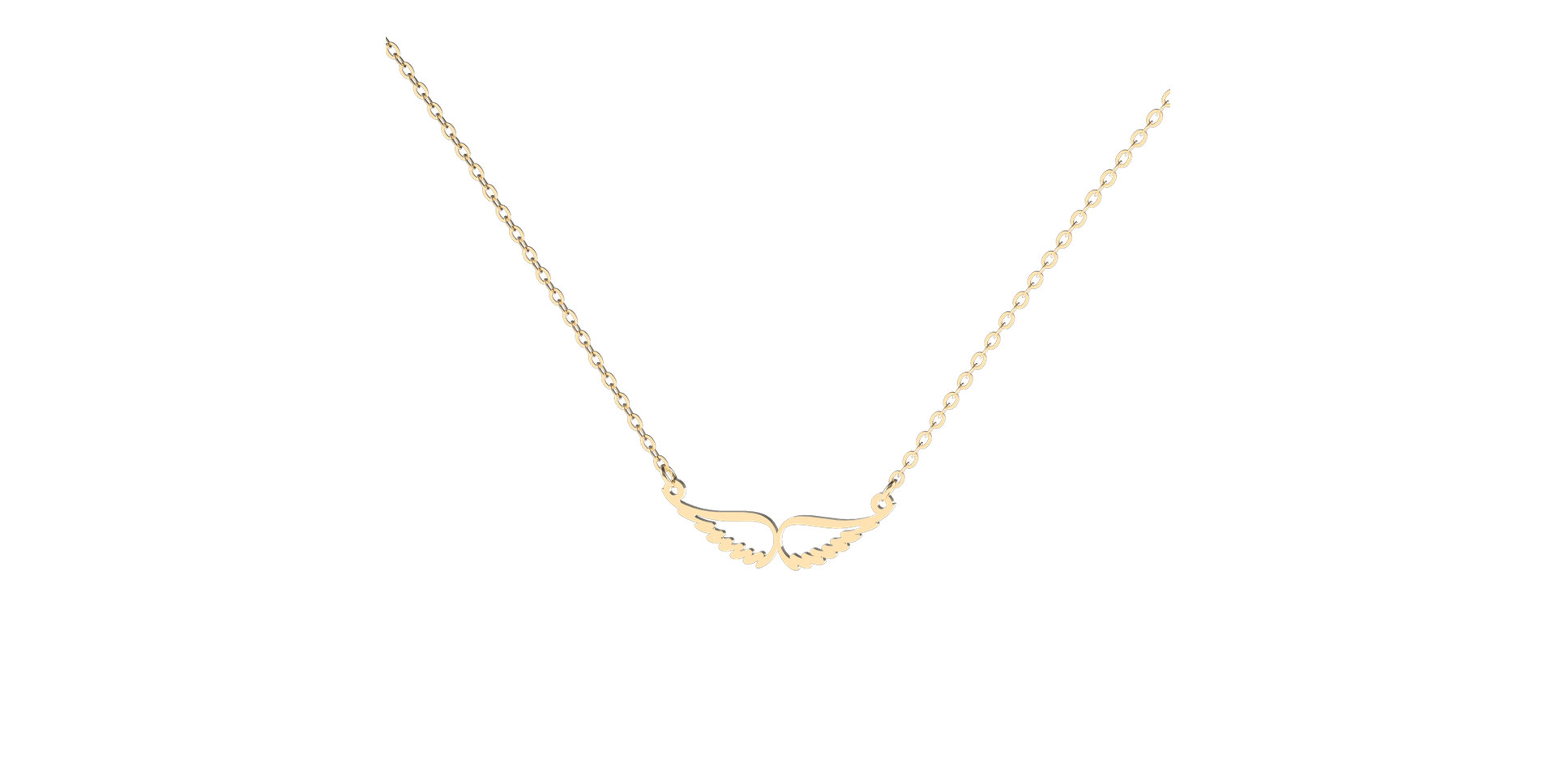 Náhrdelník s diamantom Wings