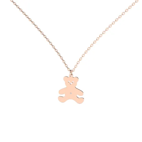 Náhrdelník s diamantom Teddy Bear