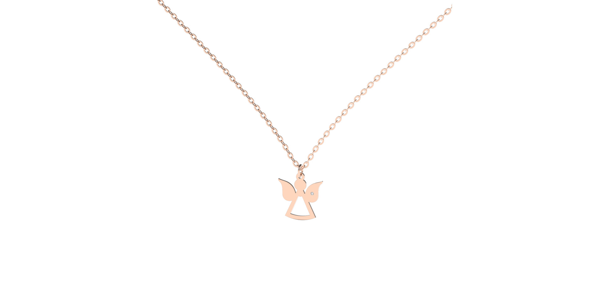 Náhrdelník s diamantom My Angel