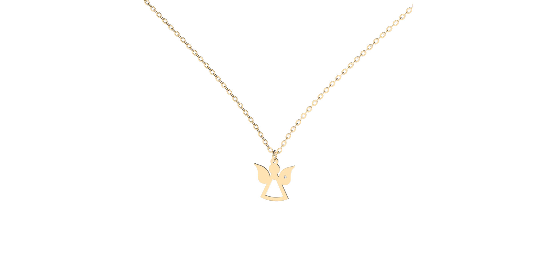 Náhrdelník s diamantom My Angel