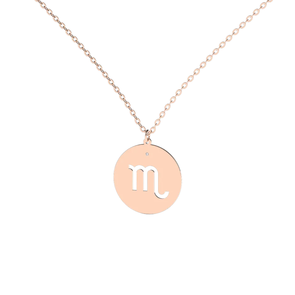Náhrdelník s diamantom Scorpio
