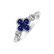 Prsteň so zafírmi a diamantmi Sapphire Wish2