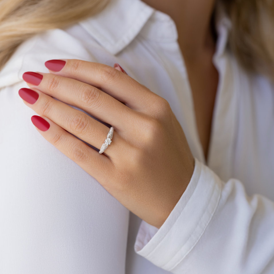 Prsteň s diamantmi Sinful Spark