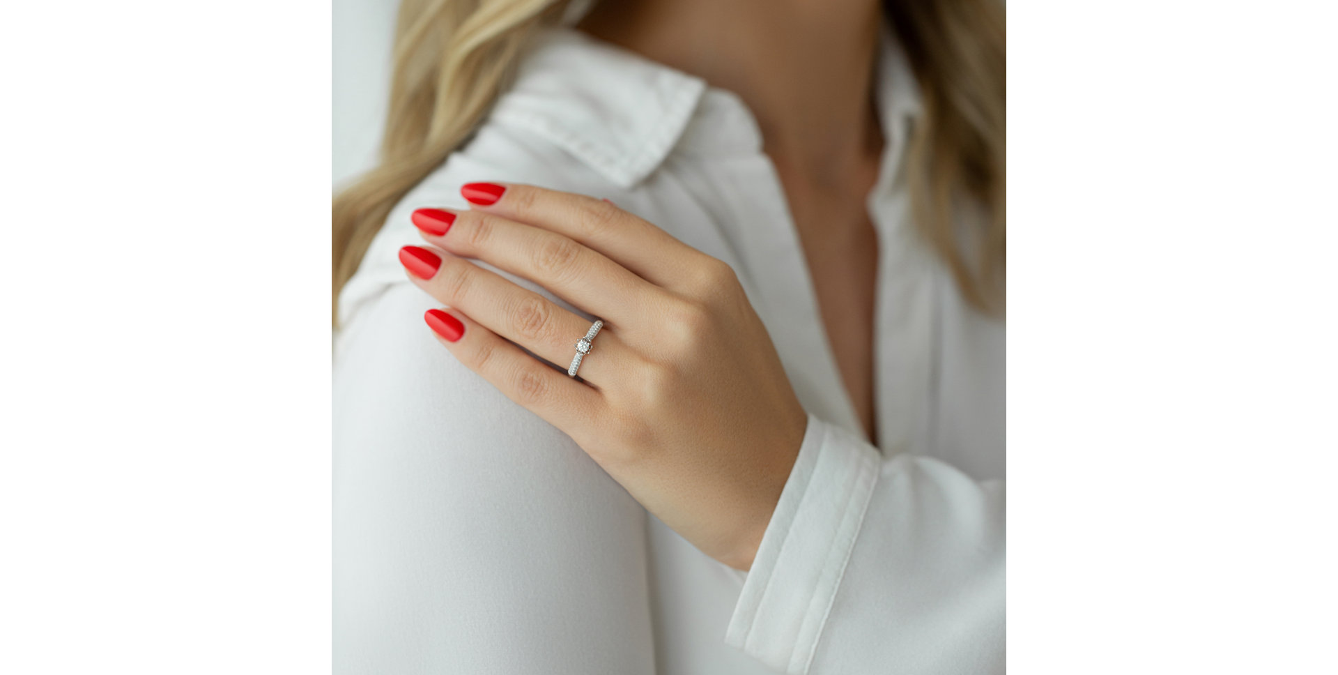 Prsteň s diamantmi Harmonious Light