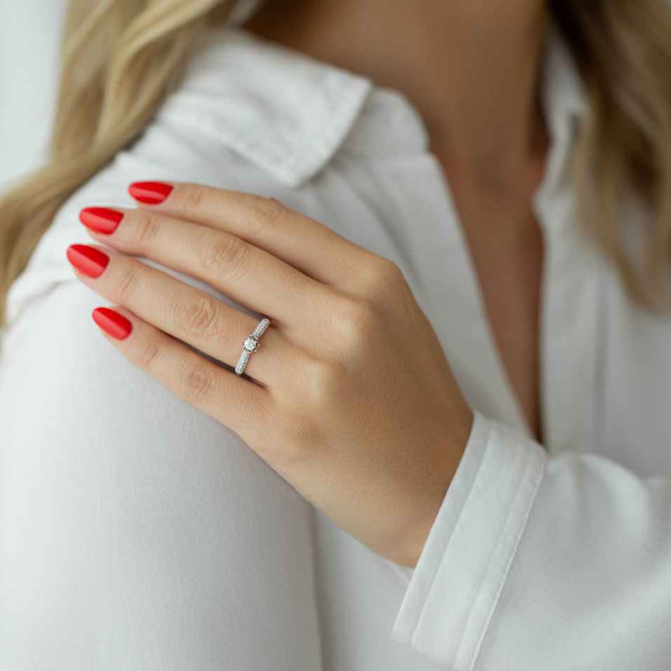 Prsteň s diamantmi Harmonious Light