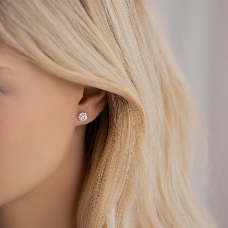 Náušnice s diamantmi Endless Shimmers