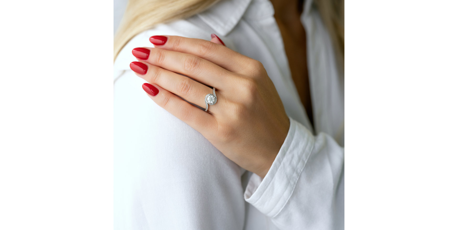 Prsteň s diamantmi Royal Twist