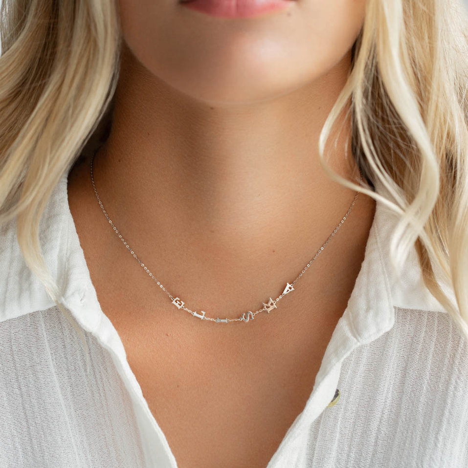 Náhrdelník s diamantom Big Letters