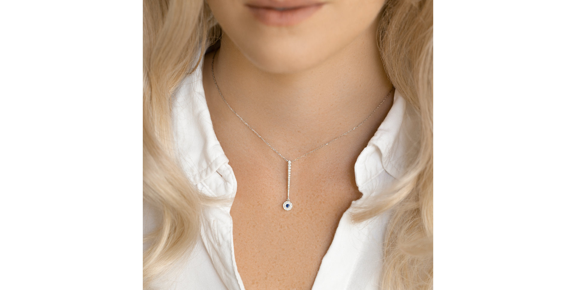 Přívěsok so smaragdom a diamantmi Sparkling Exclamation