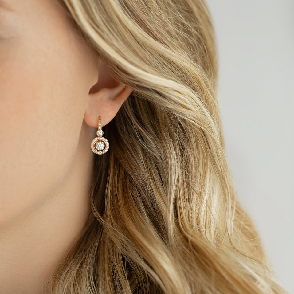 Náušnice s diamantmi Monarch Love