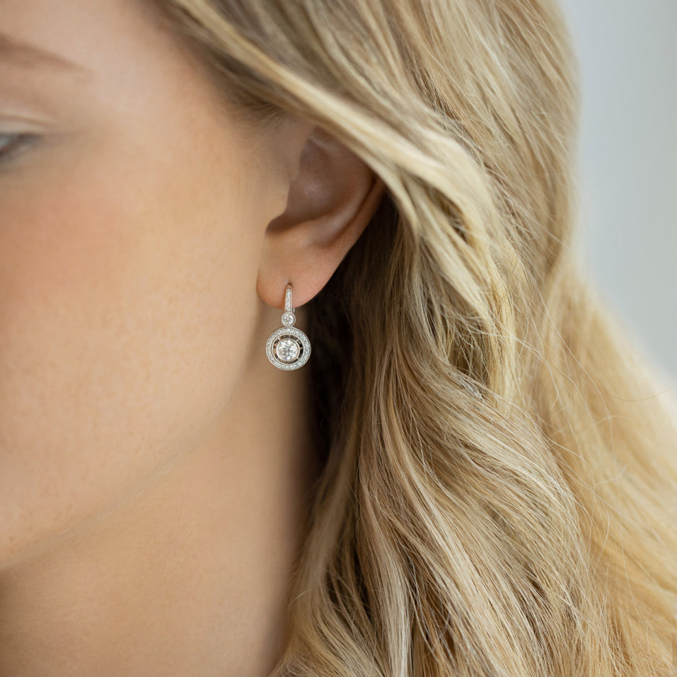 Náušnice s diamantmi Monarch Love