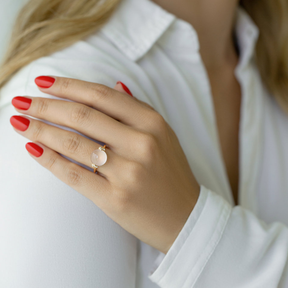 Prsteň s topásom a diamantmi Heaven Czarina