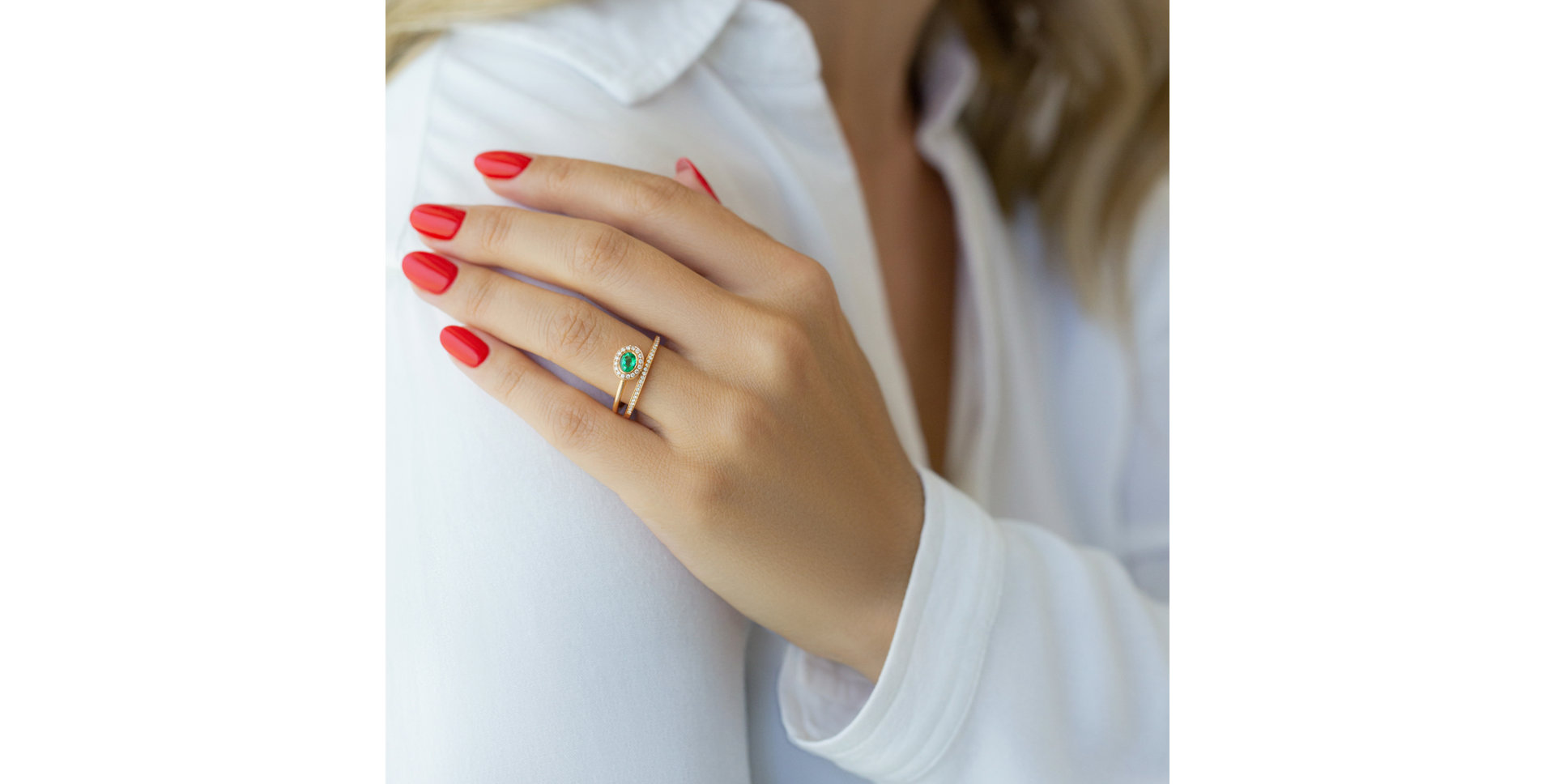 Prsteň s rubínom a diamantmi Nicolette