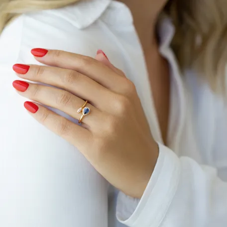Prsteň s rubínom a diamantmi Nadine
