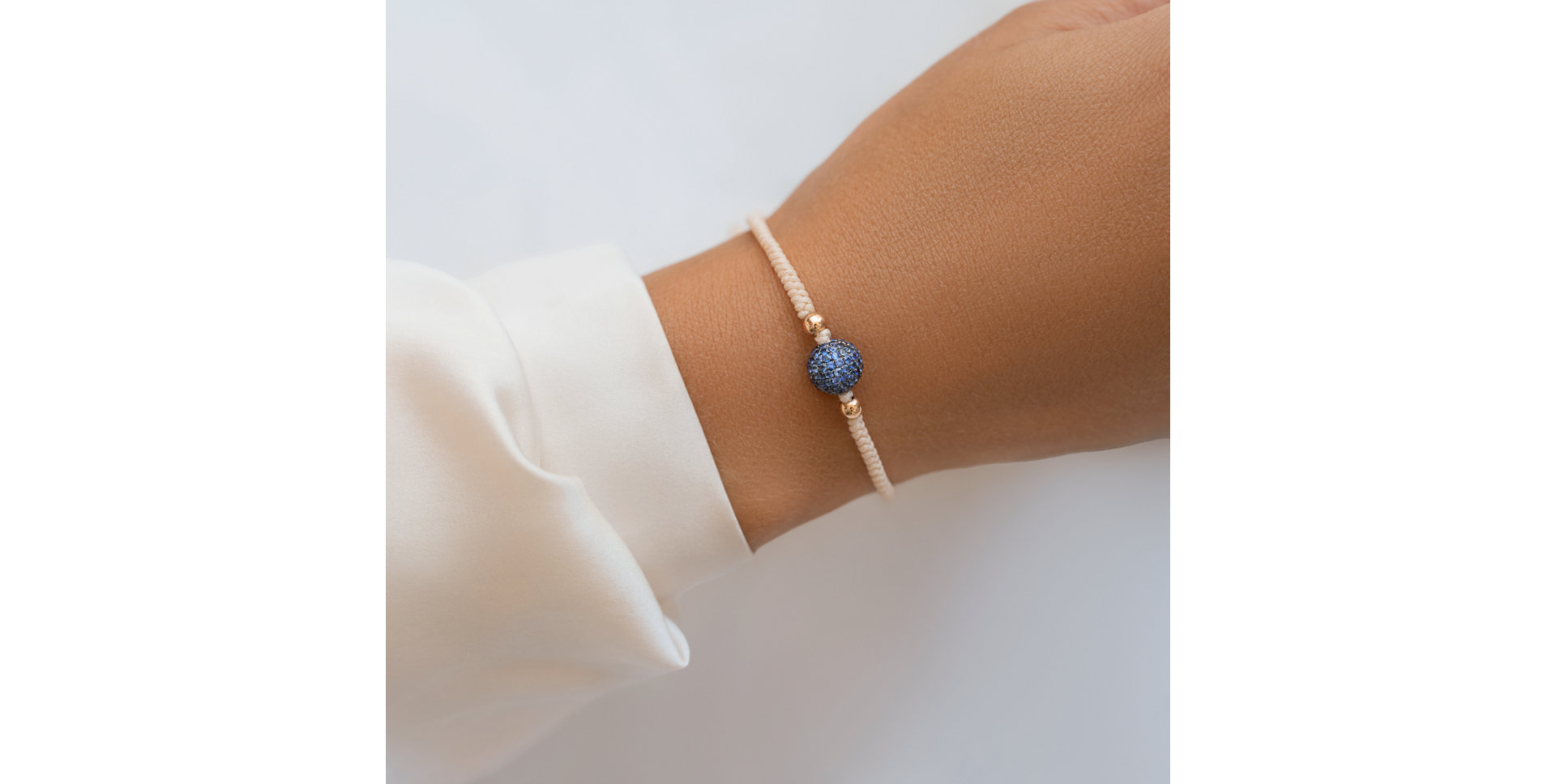 Náramok so zafírmi Shamballa