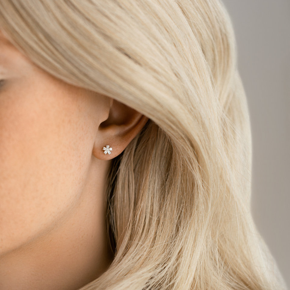 Náušnice s diamantmi Sparkless