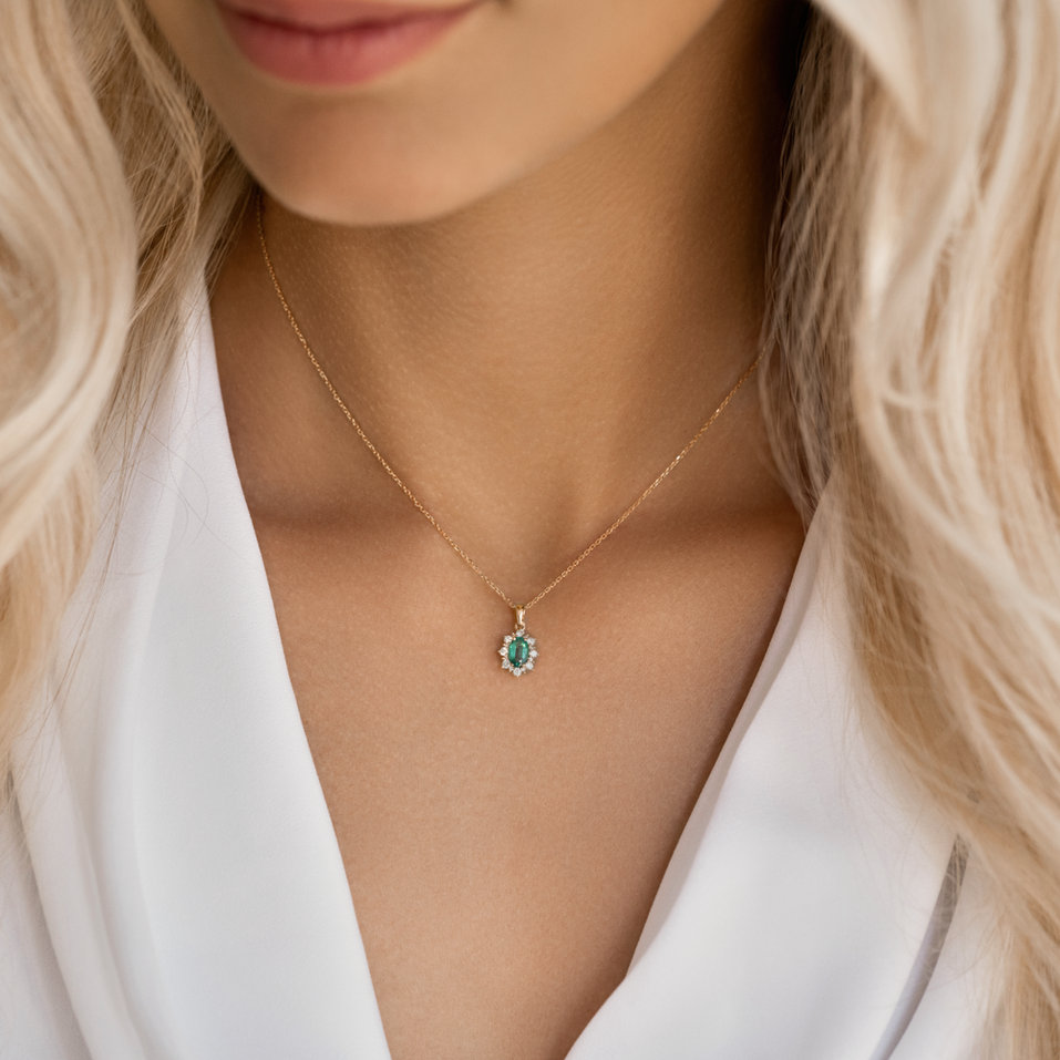 Přívěsok s rubínom a diamantmi Royal Aurora