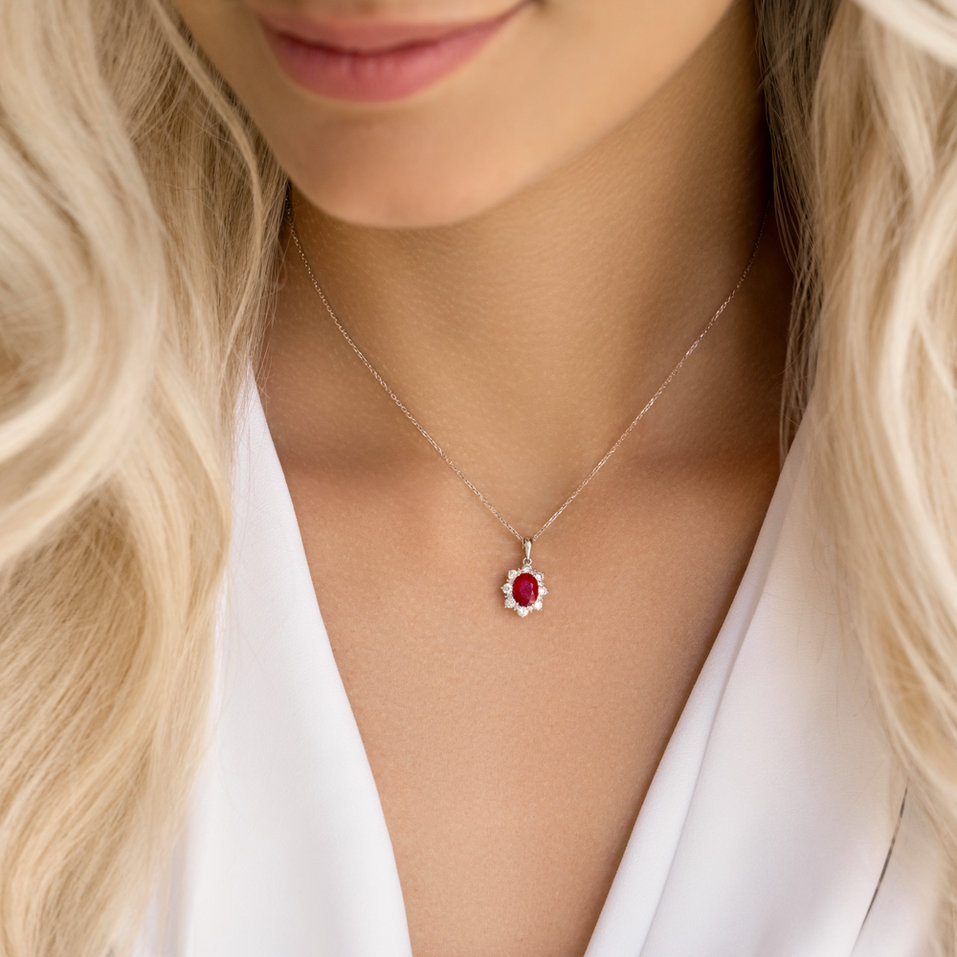 Přívěsok s tanzanitom a diamantmi Royal Aurora