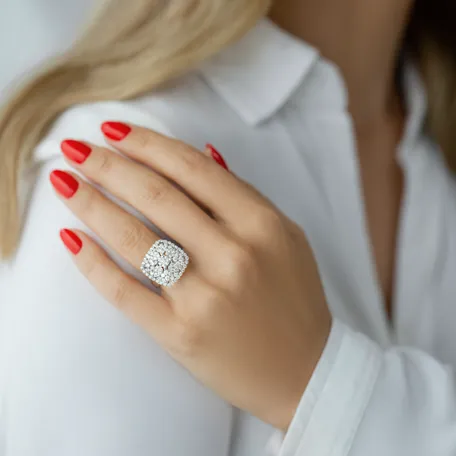 Prsteň s diamantmi Queenie