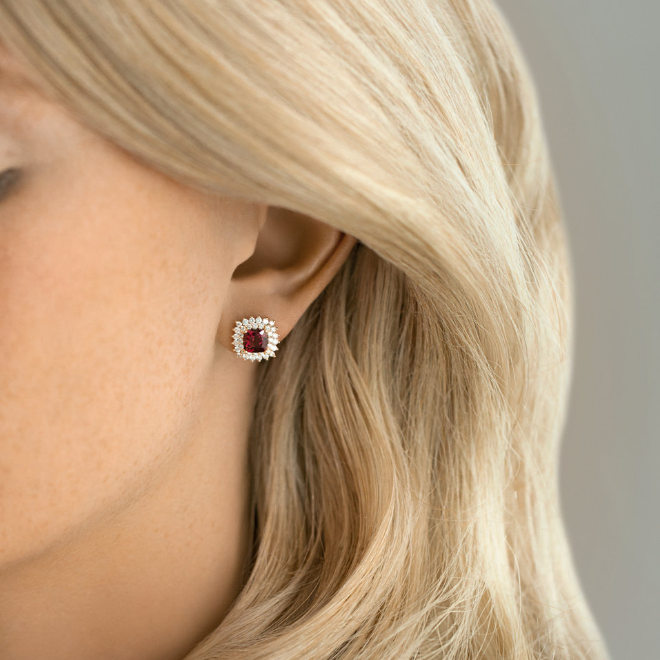 Náušnice s tanzanitom a diamantmi Midnight Empire