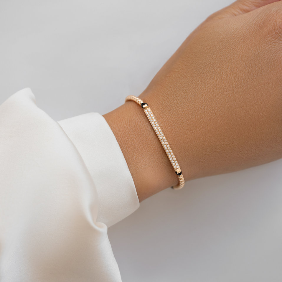 Náramok s diamantmi Shamballa