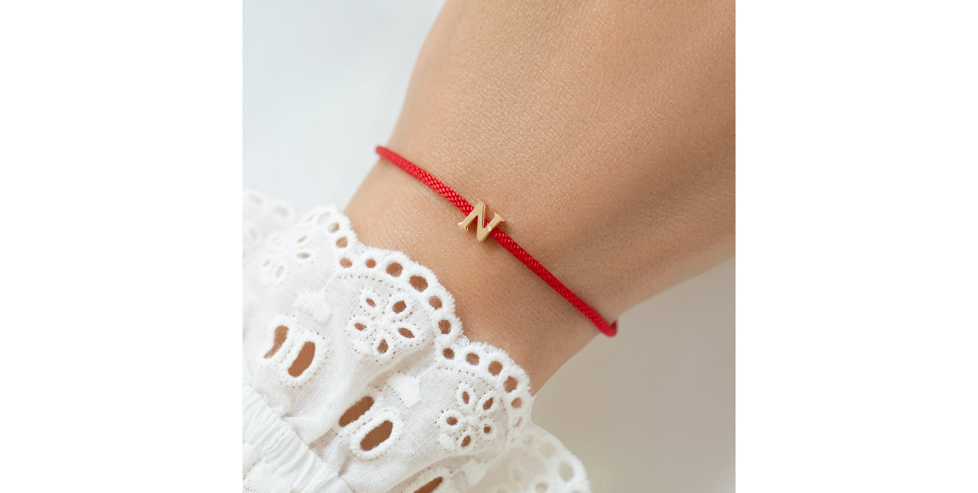 Diamantový náramok so šnúrkou Flat Line G