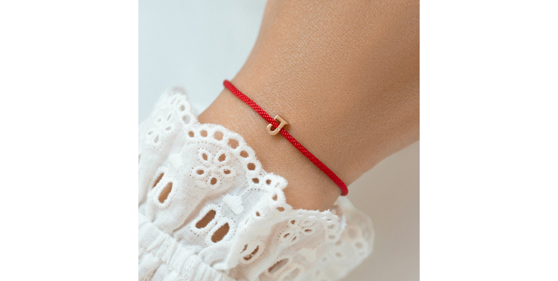 Diamantový náramok so šnúrkou Flat Line Z