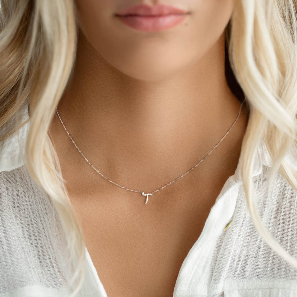 Náhrdelník s diamantmi Curly Diamonds C