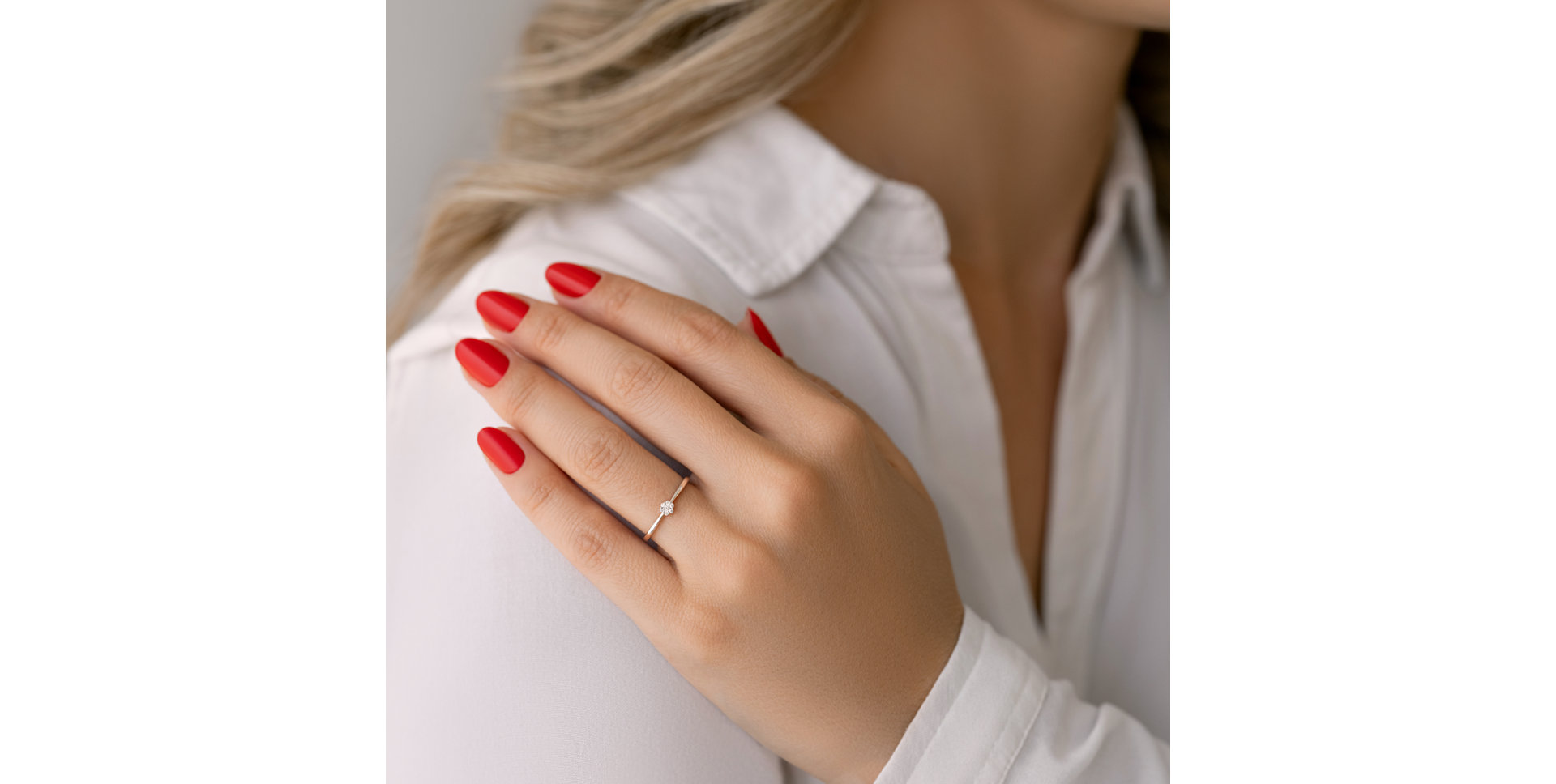 Prsteň s diamantmi Shiny Flower