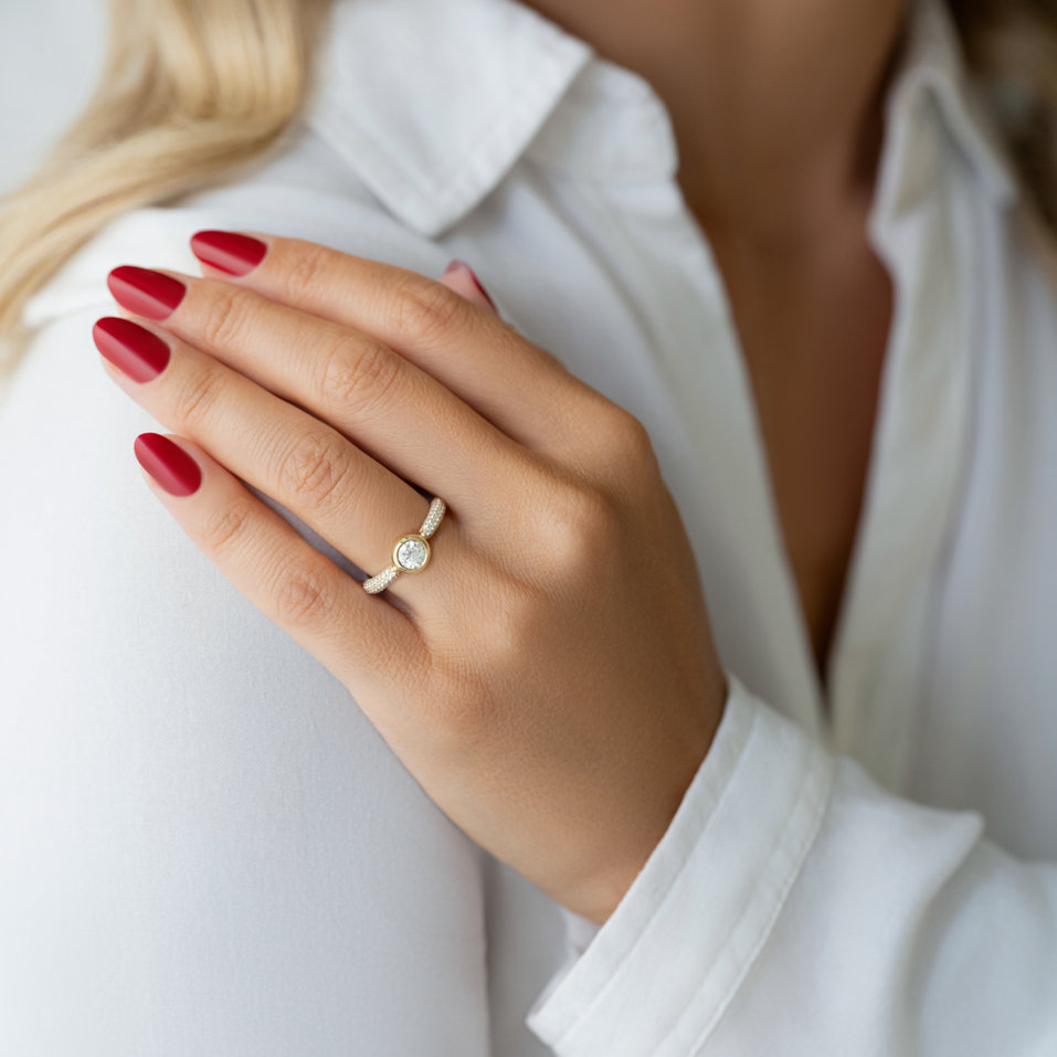 Prsteň s diamantmi Miracle Ray