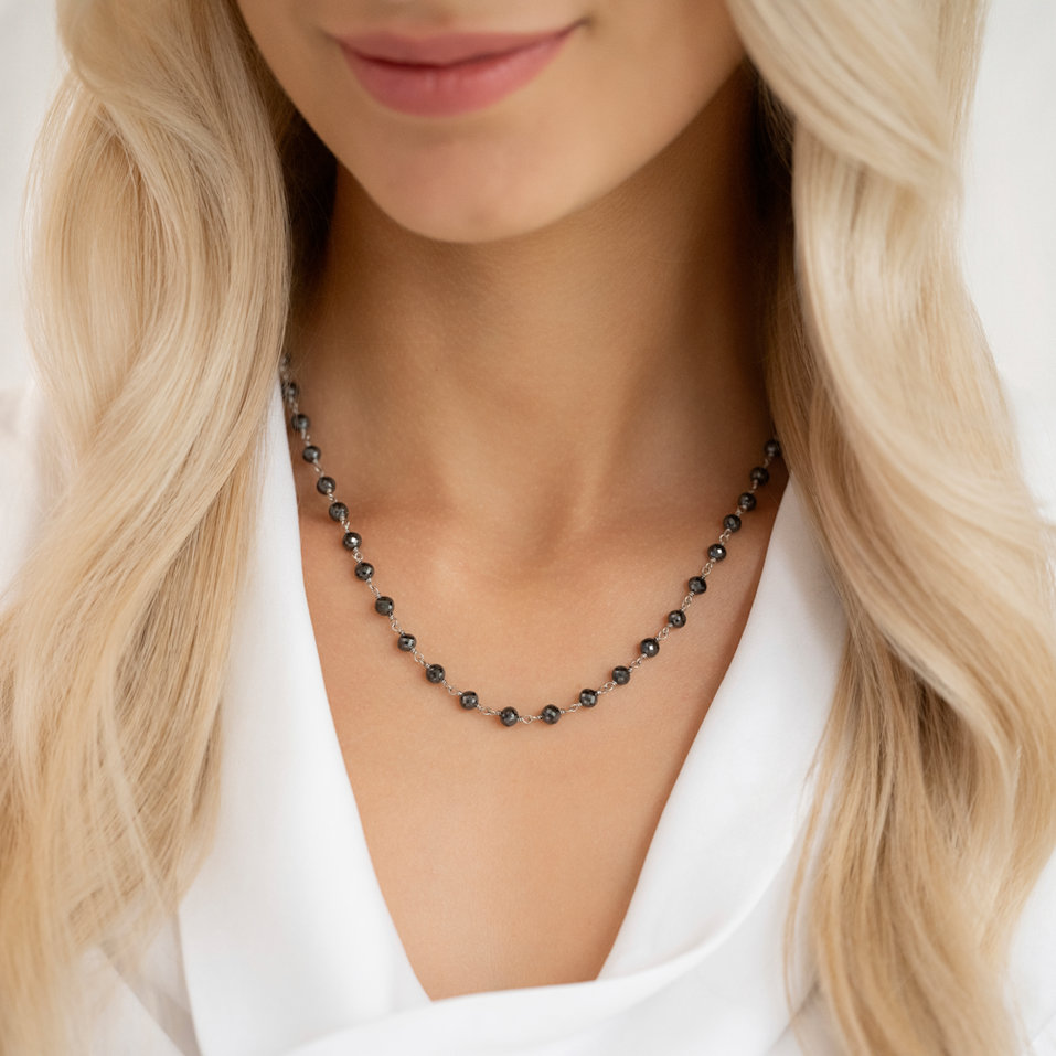 Náhrdelník s diamantmi Dark Melody