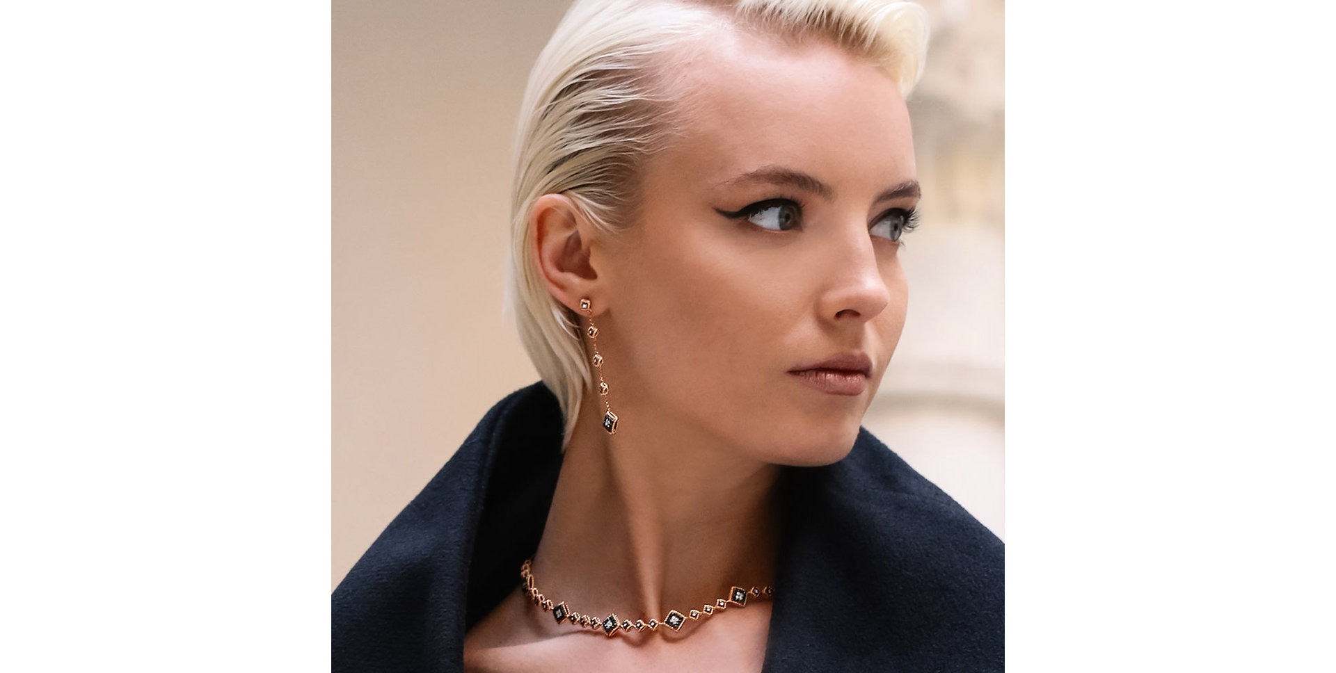 Náušnice s diamantmi Palazzo Ducale