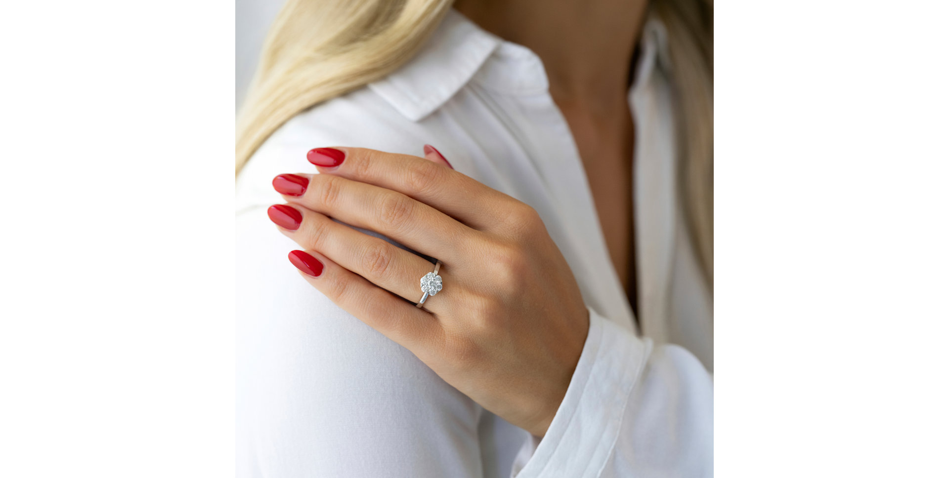 Prsteň s diamantmi Shining Stella