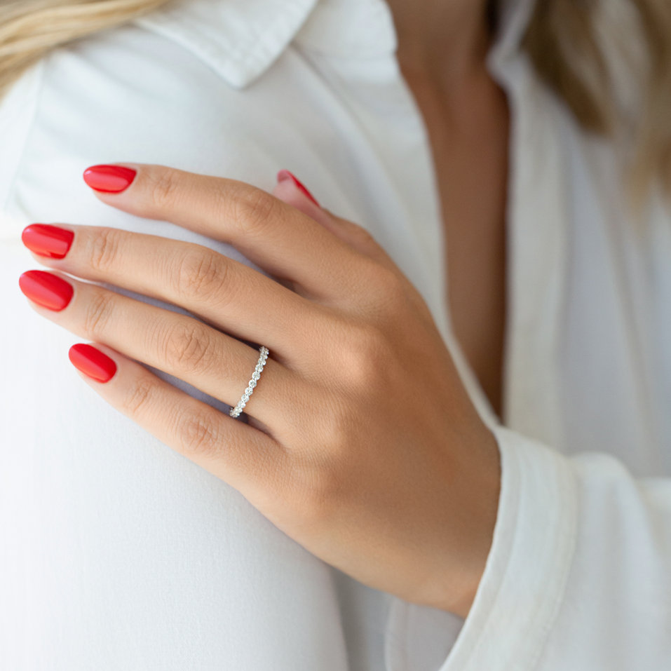 Prsteň s diamantmi Delicate Glow