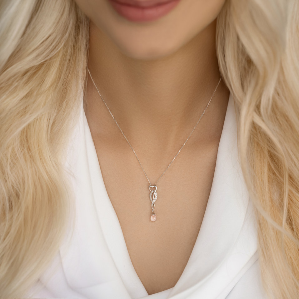 Přívěsok so zafírom a diamantmi Love Fairy